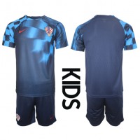 Kroatien Udebanesæt Børn VM 2022 Kortærmet (+ Korte bukser)